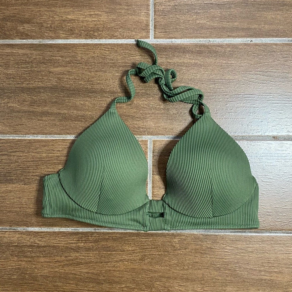 Shade & Shore Dark Green Swim Top
